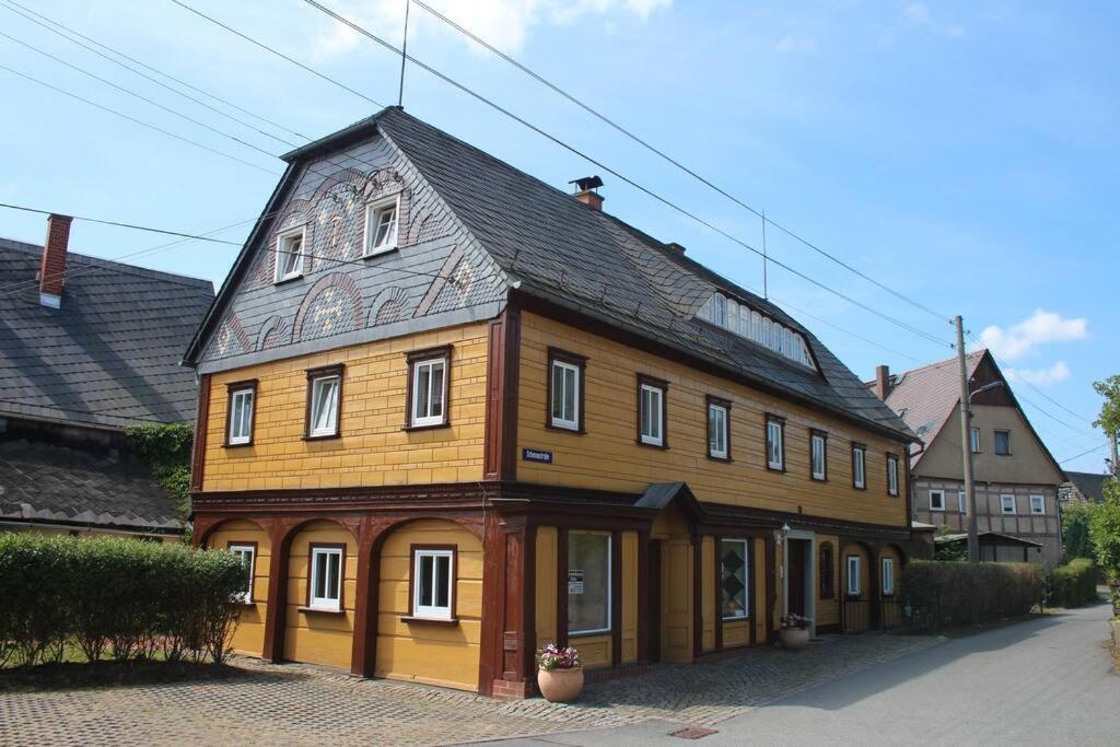 Rustikales Studio-Apartment Blockstube Im Haus Selma Großschönau Exterior foto
